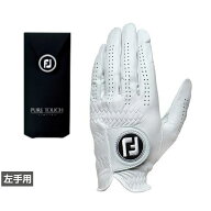 フットジョイ PURE TOUCH TOUR LIMITED ピュアタッチ FGPU ：ホワイト ゴルフグローブ 手袋 左手 メンズ …