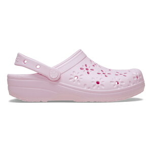 �N���b�N�X Floral Cut Out Clog (210927-6ZW PkM) ���f�B�[�X �N���b�O�T���_�� : �s���N crocs