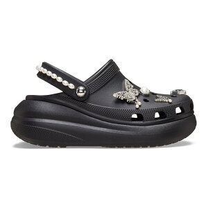 �ő�10��OFF�N�[�|�� �y4/24�`4/27�z �N���b�N�X Crush Butterfly Jewel Clog (211539-001 Blk) ���f�B�[�X �N���b�O�T���_�� : �u���b�N crocs