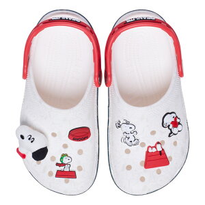 4/20���聚���I�ōő�100��P�o�b�N �N���b�N�X Peanuts Classic Clog K (211125-90H Mlt) �W���j�A �L�b�Y �q�� �N���b�O�T���_�� : �z���C�g crocs