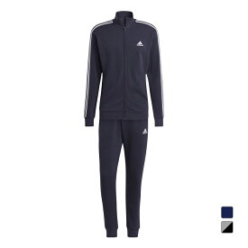 最大10％OFFクーポン 【1/9〜1/16】 アディダス メンズ ジャージ 上下セット ベーシック スリーストライプス フレンチテリー トラックスーツ ECT00 IC6765 IC6748 スポーツウェア adidas