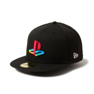 3/25���聚���I�ōő�100��P�o�b�N �j���[�G�� �L���b�v 59FIFTY PlayStation �v���C�X�e�[�V���� �t�@�~���[�}�[�N �}���`�J���[ �u���b�N 14693450 �X�q NEW ERA