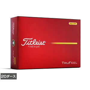3/15���聚���I�ōő�100��P�o�b�N �^�C�g���X�g 26 TRUFEEL YELLOW �g�D���[�t�B�[�� �C�G���[ (8929191869) 20�_�[�X(240����) �S���t ���F�� Titleist