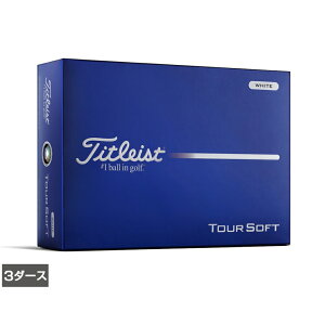 �^�C�g���X�g 26 TOUR SOFT �c�A�[�\�t�g �z���C�g (8929271400) 3�_�[�X(36����) �S���t ���F�� Titleist