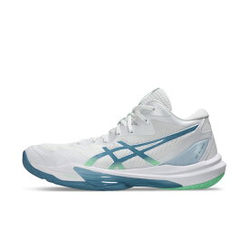 アシックス SKY ELITE FF MT 3 スカイエリートFF MT 3 1051A081 メンズ レディス バレーボール シューズ : ホワイト×ブルー asics