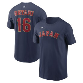5/18限定★抽選で最大100％Pバック ナイキ メンズ 野球 NIKE 2026 WBC Japan ネームアンドナンバーTシャツ大谷 N19944-W3J 大谷翔平選手 背番号 : ネイビー NIKE