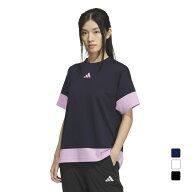 アディダス レディース 半袖 機能Tシャツ MUSTHAVES ルーズフィット カラーブロック 半袖 ティーシャツ T…