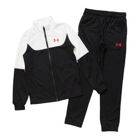 最大10％OFFクーポン 【7/18〜7/26】 アンダーアーマー ジュニア キッズ 子供 ジャージ 上下セット UAカラーブロック ビッグロゴ トラックスーツ 6012490 スポーツウェア UNDER ARMOUR