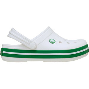 5/18���聚���I�ōő�100��P�o�b�N �N���b�N�X Crocband Clog K(KIDS) 207006-1WH �W���j�A �L�b�Y �q�� �N���b�O�T���_�� : �z���C�g crocs