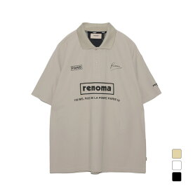 レノマ ゴルフウェア 半袖シャツ 春 夏 BACK SWITCHING POLO SHIRT SS (RGBC-002) メンズ renoma