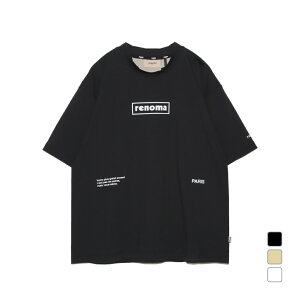 4/15���聚���I�ōő�100��P�o�b�N ���m�} �S���t�E�F�A �����V���c �t �� BACK SWITCHING CREW NECK T SS (RGBC-005) �����Y renoma