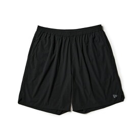 7/20限定★抽選で最大100％Pバック ニューエラ メンズ クロス ハーフパンツ PA WOVEN SHORT PANTS PATCH BLK 14744512 BK スポーツウェア ： ブラック NEW ERA