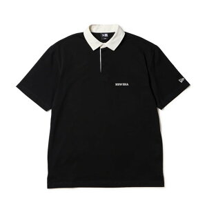 �ő�10��OFF�N�[�|�� �y4/24�`4/27�z �j���[�G�� �S���t�E�F�A �����V���c �t �� GF SS RUGBY SHIRT BLK 261 (14859914) �����Y NEW ERA