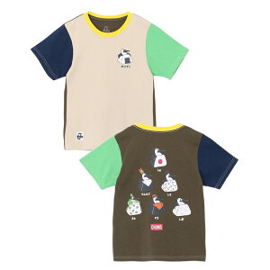 �ő�10��OFF�N�[�|�� �y6/1�z 2026�t�� �`�����X �W���j�A �q�� �A�E�g�h�A ����T�V���c Kids Booby Onigiri Friends T-Shirt CH21-1444 C086 : �Z�s�A×�O���[�� CHUMS