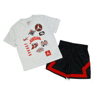 4/15限定★抽選で最大100％Pバック ジョーダン ジュニア キッズ 子供 Tシャツ ハーフパンツ セット JDB M…