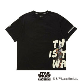 最大10％OFFクーポン 【7/18〜7/26】 スター・ウォーズ 半袖Tシャツ マンダロリアン サイドメッセージ半袖Tシャツ 「This is the Way」 TRSW-3R3536TS グッズ メンズ ランニングウェア STAR WARS