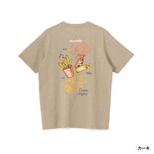 ���I�ōő�100��P�o�b�N�y6/4�`6/11�z 2026�t�� �`�����X ���f�B�[�X �A�E�g�h�A�J�W���A�� ����T�V���c Anti-Bug Fast Food Pocket T-Shirt CH11-2715 M126 : �J�[�L CHUMS