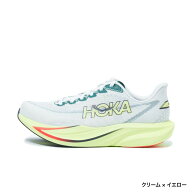 ホカ MACH 7 WIDE マッハ 7 ワイド 1171905 メンズ 陸上/ランニング ランニングシューズ 2E : クリーム×…