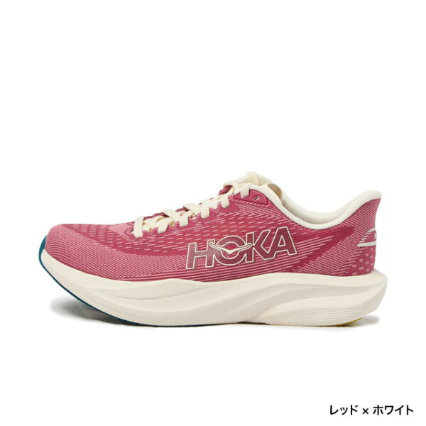 ホカ MACH 7 WIDE マッハ 7 ワイド 1171906 レディス 陸上/ランニング ランニングシューズ D : レッド×ホワイト HOKA imbkk