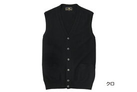 《送料無料》1897年創業【ALPHA】カシミヤ100%メンズ・ボタンベスト　カシミヤニット