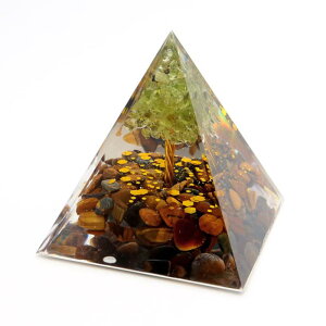 �I���S�i�C�g �s���~�b�h ������ �V�R�� �� ��5cm orgonite pyramid �u�� �p���[�X�g�[�� ��
