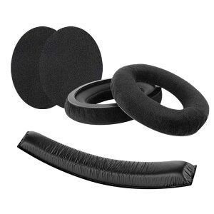 Geekria �C���[�p�b�h + �w�b�h�o���h Sennheiser �[���n�C�U�[ Sennheiser HD 380/ 380 Pro, PC350, Game Zero �� �Ή� ���� �p �w�b�h�z���p�b�h �C���[�p�b�h �C���[�N�b�V���� �Z�b�g (
