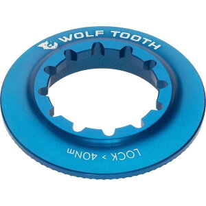 �E���t�g�D�[�X(Wolf Tooth)Centerlock Rotor Lockring-Internal Spline Blue�E���Z���[�V�����E9mm QR�A12mm�X���[�A�N�X���Ή�
