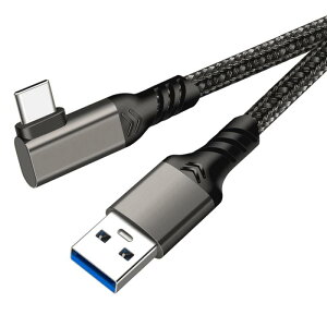USB Type C �P�[�u�� L�� USB-A to USB-C �P�[�u���y10Gbps�f�[�^�]�� 60W�}���[�d�z USB3.2 Gen2�W�� PD�Ή� �^�C�vc �P�[�u�� ���ϋv�i�C�����҂� Nintendo Switch�AXperia�AAQUOS