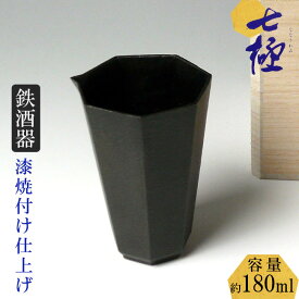 釜師が作った究極の酒器「七極（ななきわみ）片口」冷酒器 酒器 酒注 お酒 冷酒 鉄鋳物 桐箱入 容量約180ml