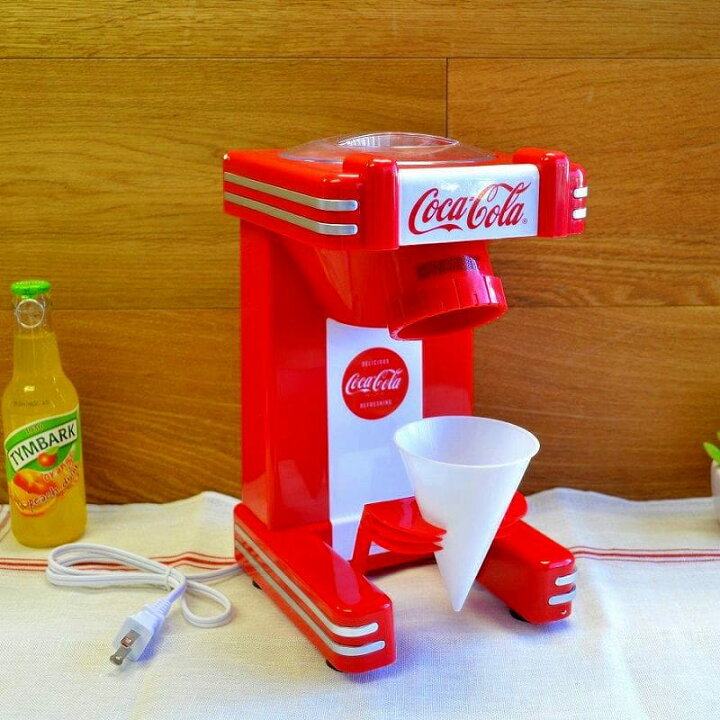 楽天市場】コカ・コーラ ノスタルジア レトロ かき氷機 スノーコーン 