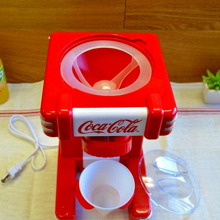 楽天市場】コカ・コーラ ノスタルジア レトロ かき氷機 スノーコーン 