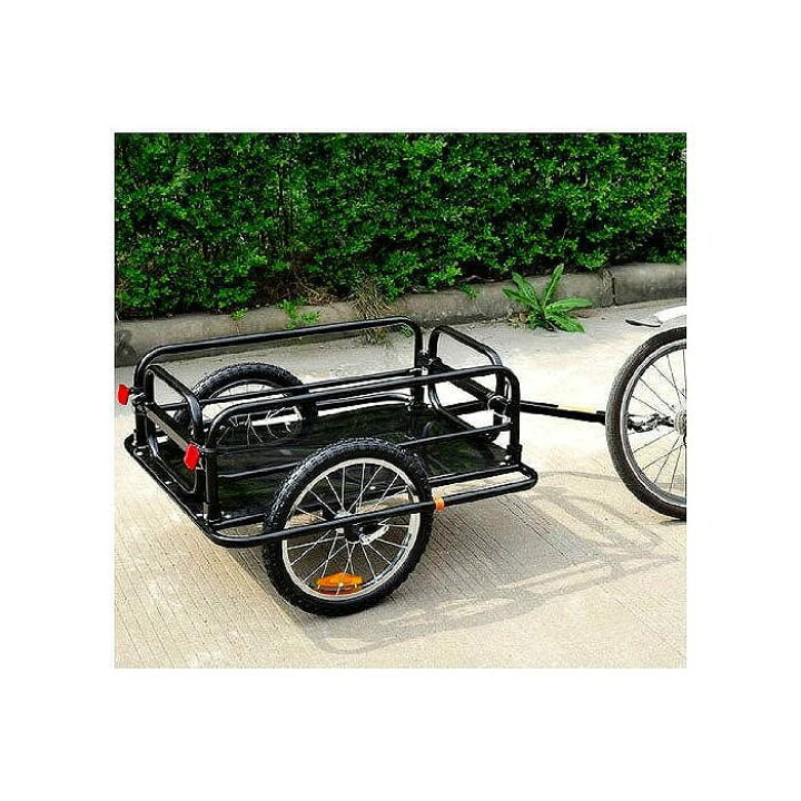 楽天市場】自転車用トレーラー 貨物 サイクルトレーラー Aosom 
