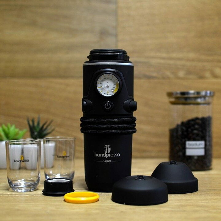 ハンドプレッソ エスプレッソマシン オート トラベルセット ポッドと挽いた豆の両方OK ハイブリッド Handpresso Auto