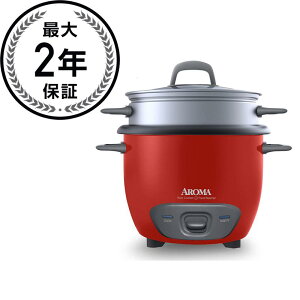 A} 6Jbv ъ t[hX`[}[  bh Aroma Arc-743-1Ngr 3-Cup (Uncooked) 6-Cup (Cooked) Rice Cooker and Food Steamer Red Ɠd