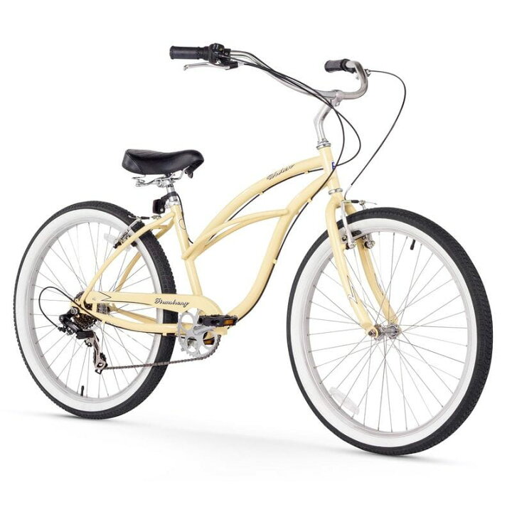 楽天市場】ビーチクルーザー 女性用 自転車 26インチ 7スピード 