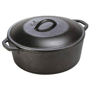bW LXgACA NbNEFA _b`I[u 1.9L 4.7L 6.6L Lodge L8DOL3 Cast Iron Dutch Oven with Dual Handles, Pre-Seasoned, 5-Quart 5-Quart 7-Quart