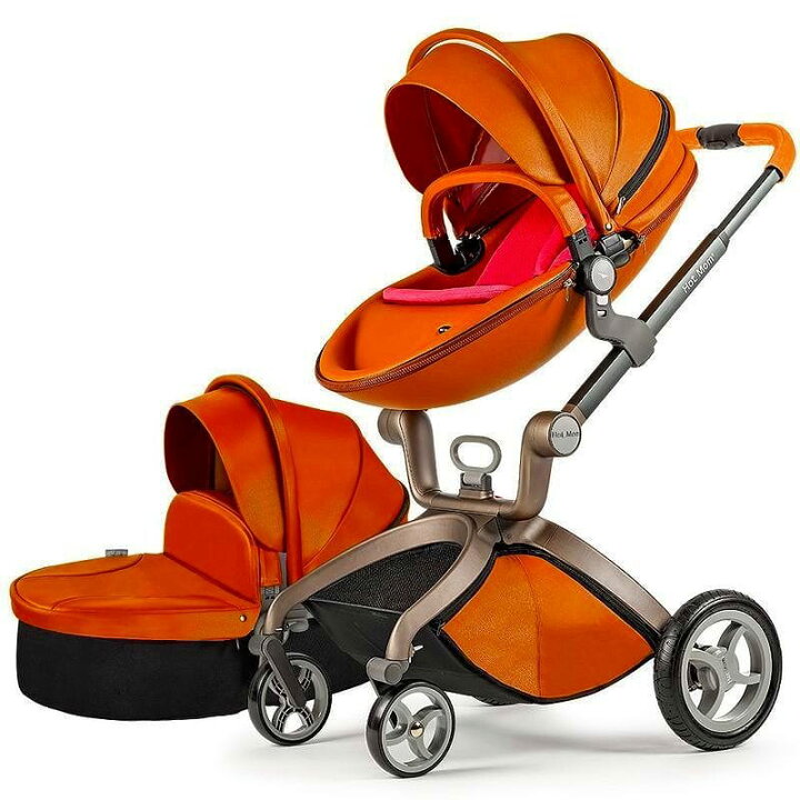 楽天市場】ホットマム ベビーカー ストローラー バシネット 革 皮 Baby 
