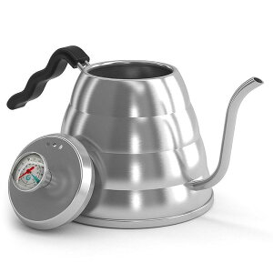 �R�[�q�[�Q�[�^�[ �h���b�v�P�g�� �X�e�����X ���x�v�t �O�[�X�l�b�N POUR OVER Coffee Kettle 1L Stop Burning Your Beans - THERMOMETER Built-in by Coffee Gator