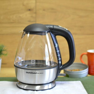 �V�F�t�Y�`���C�X �K���X�d�C�P�g�� 1.5L Chef's Choice 680 Cordless Electric Glass Kettle �Ɠd