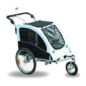 TCNg[[ ]ԗpybgJ[g ybgL[ ⓮ Aosom Elite II Pet Dog Bike Bicycle Trailer Stroller Jogger w/ Suspension