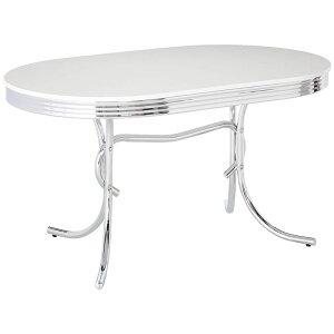 �m�X�^���W�b�N�X�^�C�� ���g�� �I�[�o�� �_�C�j���O�e�[�u�� �N�����d�グ Coaster 50's Retro Nostalgic Style Oval Dining Table