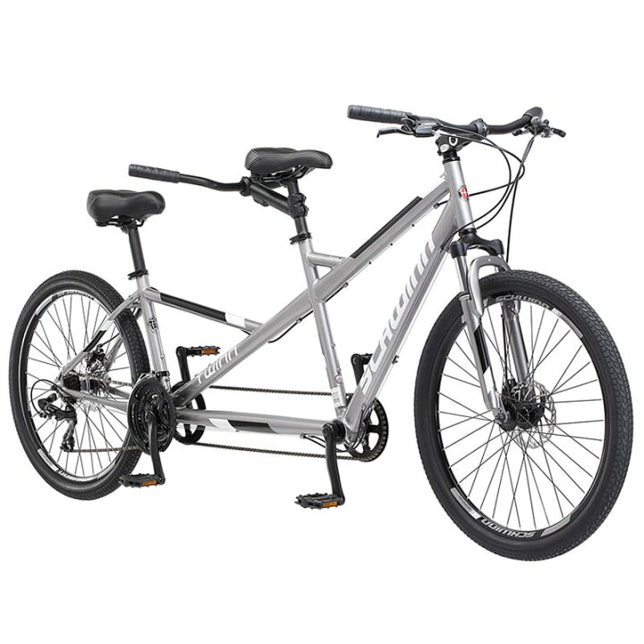 楽天市場】タンデム 自転車 二人乗り シュウィン グレー 26インチ 