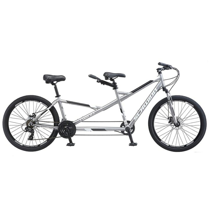 楽天市場】タンデム 自転車 二人乗り シュウィン グレー 26インチ 