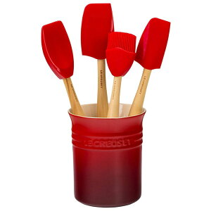 ���E�N���[�[ �N�b�L���O �c�[�� 4�{�Z�b�g �V���R�� ���N���[�[ ������� Le Creuset Silicone Cooking Tool Sets