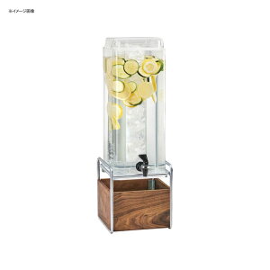 hNT[o[ XNGA^ hNfBXyT[ 11L Ct[U[ ؐX^ht Xg JtF ze Cal-Mil 3703-3INF-49 Mid-Century 3 Gallon Square Beverage Dispenser with Walnut and Chrome Base a