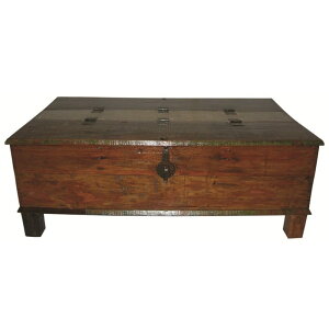 �R�[�q�[�e�[�u�� �g�����N�^ �ؐ� �A���e�B�[�N �r���e�[�W ������� ���������� Loon Peak Lottie Box Trunk Coffee Table�y����s�z