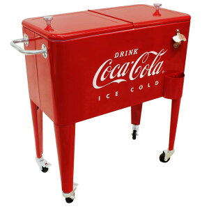 RJR[ J[g^ N[[{bNX 57L LX^[ 𔲂t g bh Leigh Country CP 98105 60 Qt Coca-Cola Ice Cold (Embossed) Cooler, Red