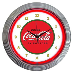 RJR[ lIEH[NbN a38cm |v NVbN g Neonetics Drinks 15" Coca Cola 1910 Classic Wall Clock NEO1490