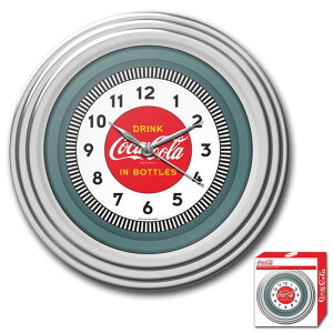 �R�J�R�[�� �E�H�[���N���b�N ���a30cm �|�����v ���g�� Trademark Global Coca Cola 11.75 1930s Style Wall Clock TMK2458