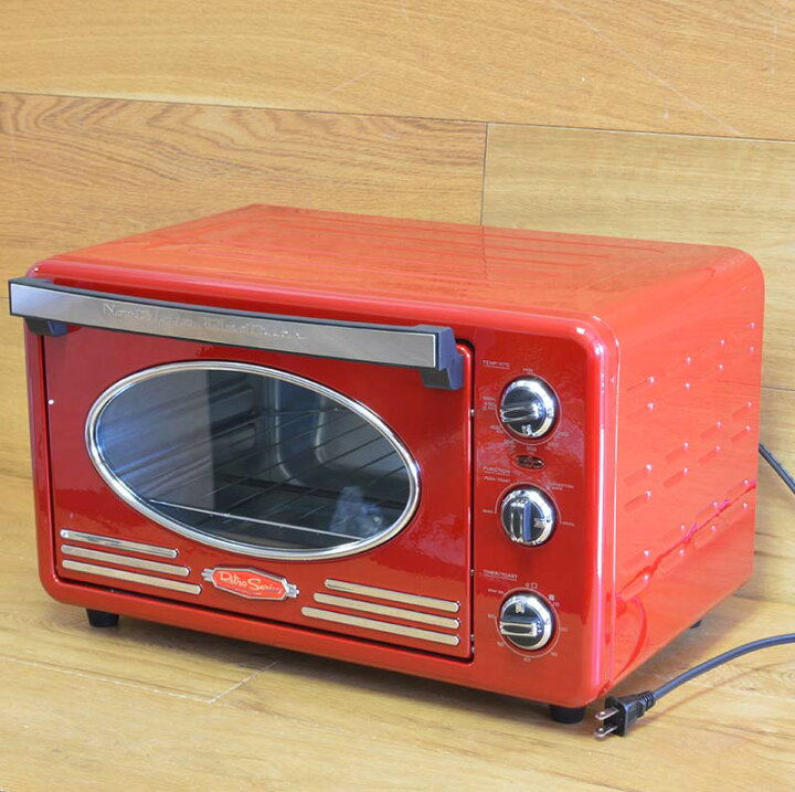 Nostalgia RTOV2RR Retro 12-Slice Convection Toaster Oven - Red